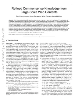 Refined Commonsense Knowledge from Large-Scale Web Contents