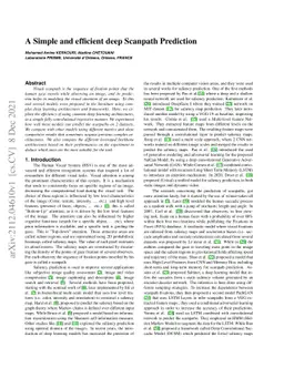 A Simple and efficient deep Scanpath Prediction