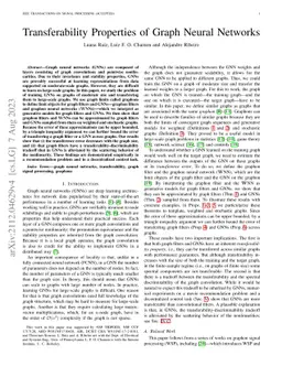 Transferability Properties of Graph Neural Networks