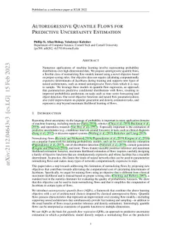 Autoregressive Quantile Flows for Predictive Uncertainty Estimation