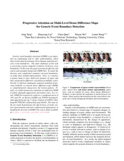 Progressive Attention on Multi-Level Dense Difference Maps for Generic
  Event Boundary Detection