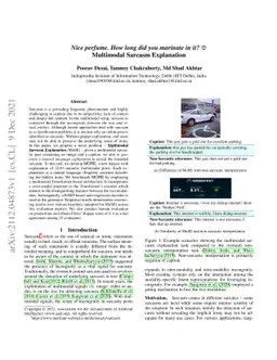 Nice perfume. How long did you marinate in it? Multimodal Sarcasm
  Explanation