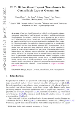 BLT: Bidirectional Layout Transformer for Controllable Layout Generation