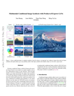 Multimodal Conditional Image Synthesis with Product-of-Experts GANs