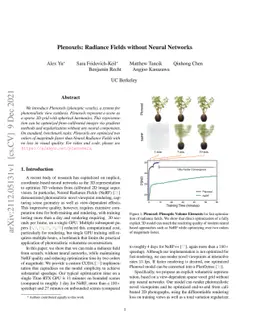 Plenoxels: Radiance Fields without Neural Networks