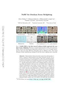 NeRF for Outdoor Scene Relighting