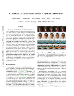CLIP2StyleGAN: Unsupervised Extraction of StyleGAN Edit Directions