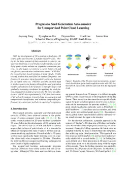 Progressive Seed Generation Auto-encoder for Unsupervised Point Cloud
  Learning