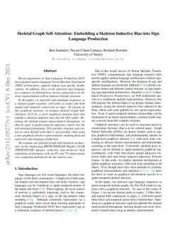 Skeletal Graph Self-Attention: Embedding a Skeleton Inductive Bias into
  Sign Language Production