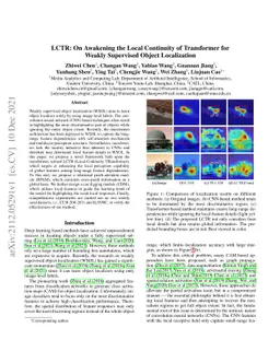 LCTR: On Awakening the Local Continuity of Transformer for Weakly
  Supervised Object Localization