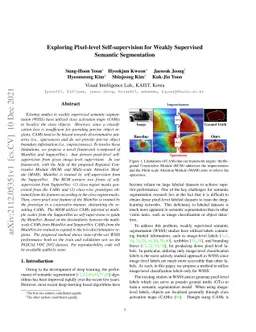 Exploring Pixel-level Self-supervision for Weakly Supervised Semantic
  Segmentation