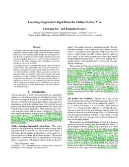 Learning-Augmented Algorithms for Online Steiner Tree