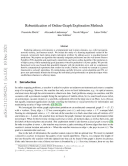 Robustification of Online Graph Exploration Methods