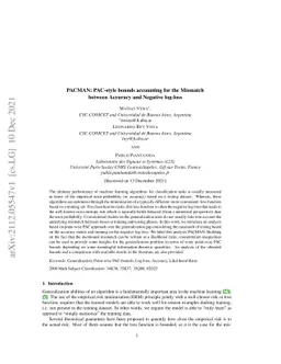 PACMAN: PAC-style bounds accounting for the Mismatch between Accuracy
  and Negative log-loss