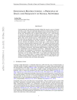 Eigenspace Restructuring: a Principle of Space and Frequency in Neural
  Networks