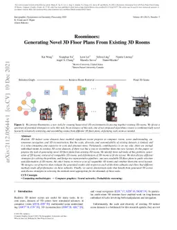 Roominoes: Generating Novel 3D Floor Plans From Existing 3D Rooms