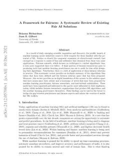 A Framework for Fairness: A Systematic Review of Existing Fair AI
  Solutions