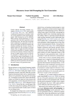 Discourse-Aware Soft Prompting for Text Generation