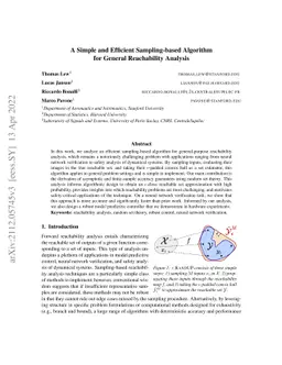 A Simple and Efficient Sampling-based Algorithm for General Reachability
  Analysis