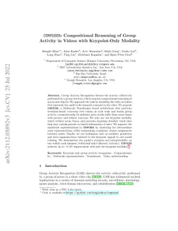 COMPOSER: Compositional Reasoning of Group Activity in Videos with
  Keypoint-Only Modality