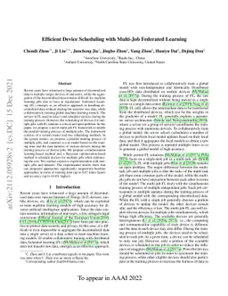 Efficient Device Scheduling with Multi-Job Federated Learning