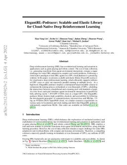 ElegantRL-Podracer: Scalable and Elastic Library for Cloud-Native Deep
  Reinforcement Learning