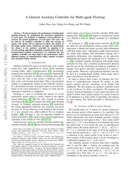 A General Auxiliary Controller for Multi-agent Flocking