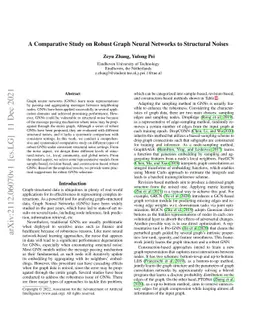 A Comparative Study on Robust Graph Neural Networks to Structural Noises