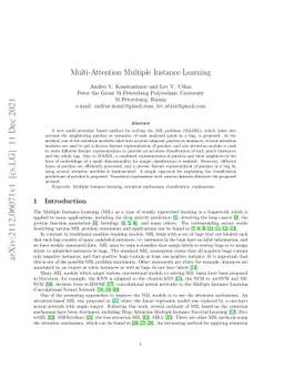 Multi-Attention Multiple Instance Learning