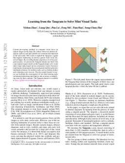 Learning from the Tangram to Solve Mini Visual Tasks
