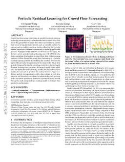Periodic Residual Learning for Crowd Flow Forecasting