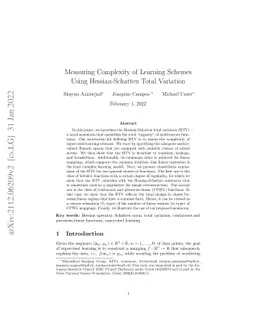 Measuring Complexity of Learning Schemes Using Hessian-Schatten Total
  Variation