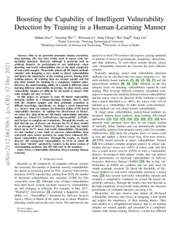 Boosting the Capability of Intelligent Vulnerability Detection by
  Training in a Human-Learning Manner