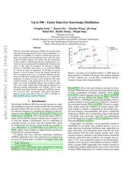 Up to 100$\times$ Faster Data-free Knowledge Distillation