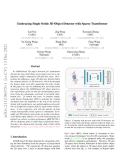 Embracing Single Stride 3D Object Detector with Sparse Transformer