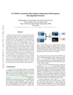 LC-FDNet: Learned Lossless Image Compression with Frequency
  Decomposition Network