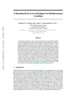 A Benchmark for Low-Switching-Cost Reinforcement Learning