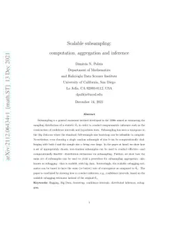 Scalable subsampling: computation, aggregation and inference