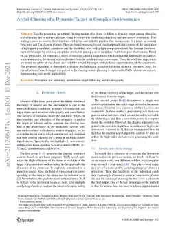 Aerial Chasing of a Dynamic Target in Complex Environments