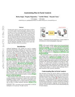 Anatomizing Bias in Facial Analysis