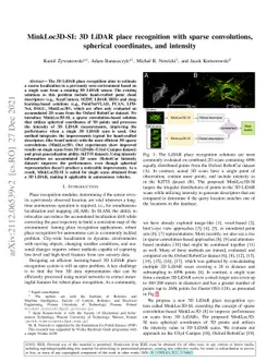 MinkLoc3D-SI: 3D LiDAR place recognition with sparse convolutions,
  spherical coordinates, and intensity