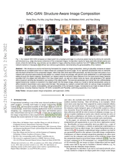 SAC-GAN: Structure-Aware Image Composition