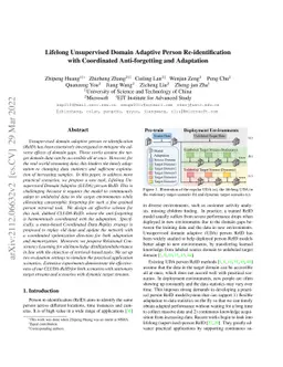 Lifelong Unsupervised Domain Adaptive Person Re-identification with
  Coordinated Anti-forgetting and Adaptation