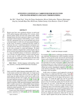 Attentive Contextual Carryover for Multi-Turn End-to-End Spoken Language
  Understanding
