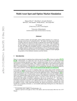 Multi-Asset Spot and Option Market Simulation