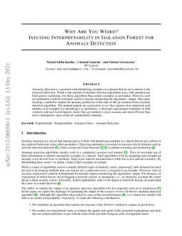 Why Are You Weird? Infusing Interpretability in Isolation Forest for
  Anomaly Detection