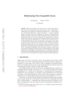 Hallucinating Pose-Compatible Scenes