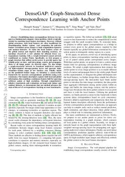 DenseGAP: Graph-Structured Dense Correspondence Learning with Anchor
  Points
