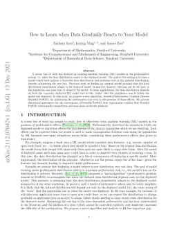 How to Learn when Data Gradually Reacts to Your Model