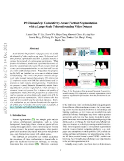 PP-HumanSeg: Connectivity-Aware Portrait Segmentation with a Large-Scale
  Teleconferencing Video Dataset